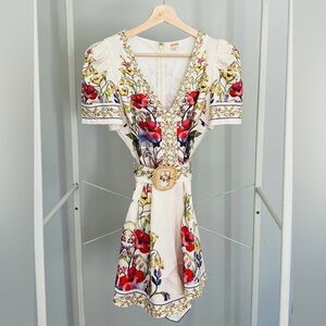 House of Zil Floral V-Neck Romper